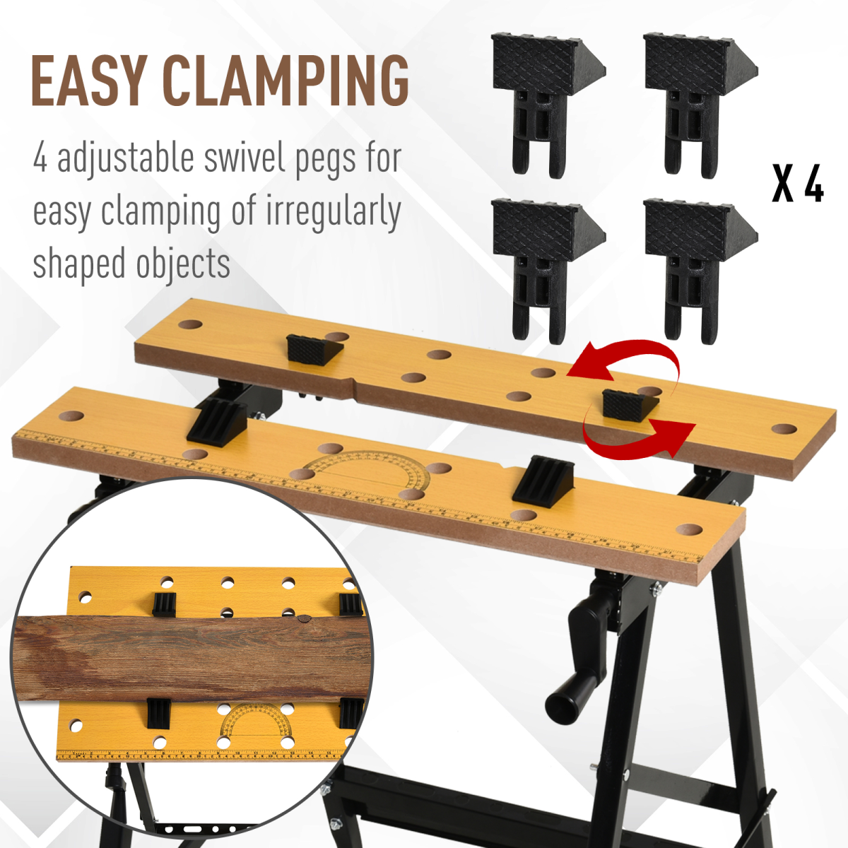 cortex-london-durhand-mdf-top-portable-work-bench-adjustable-clamps-black