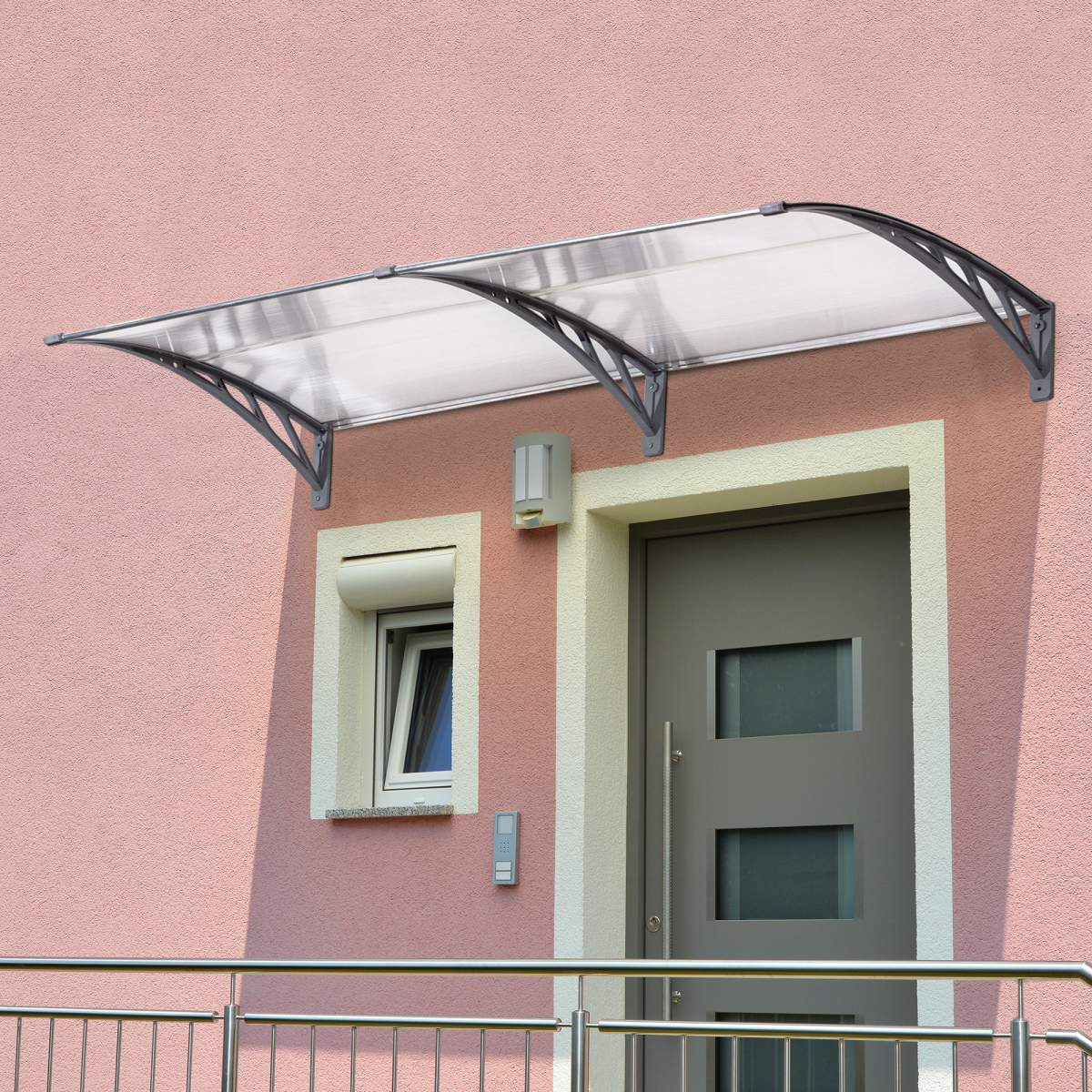 cortex-london-windsor-clear-polycarbonate-door-canopy-outdoor-rain-shelter