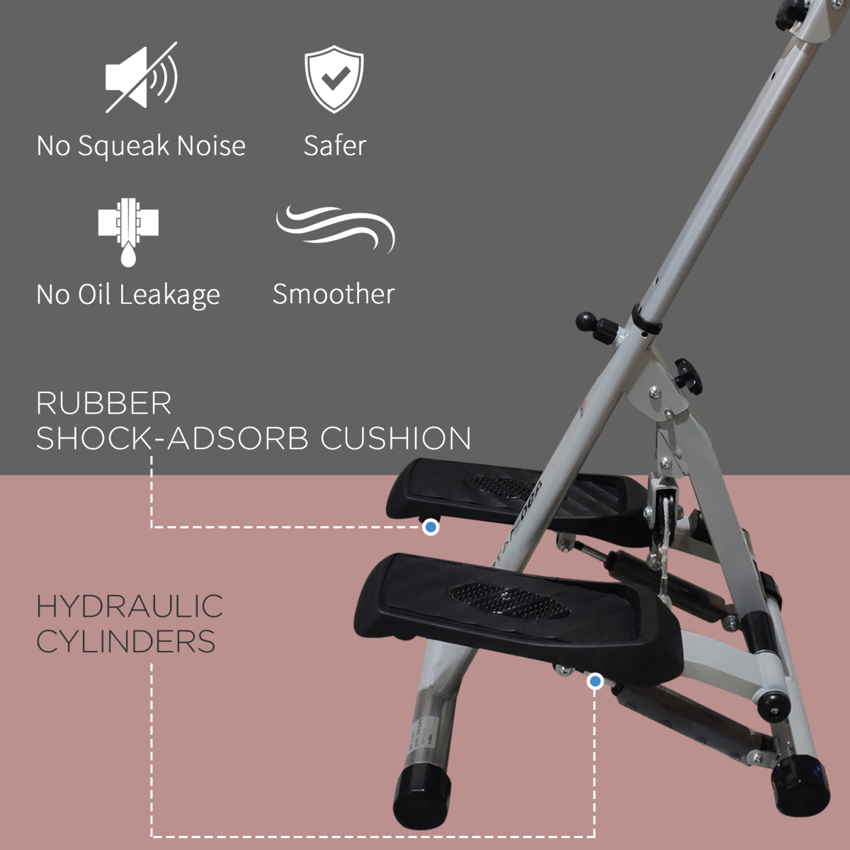 cortex-london-windsor-foldable-stepper-machine-handlebar-lcd-display-grey