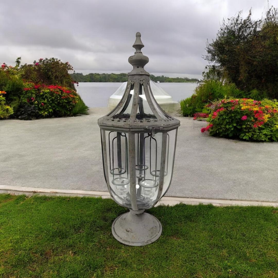 cortex-london-york-77cm-grey-metal-glass-candle-lantern