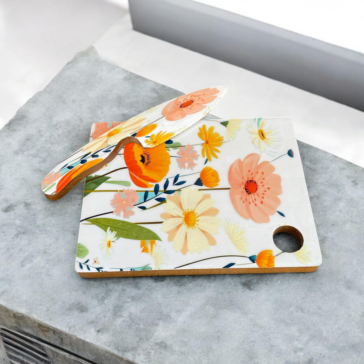 cortex-london-york-28cm-chopping-board-with-knife-mdf-non-slip-non-stick