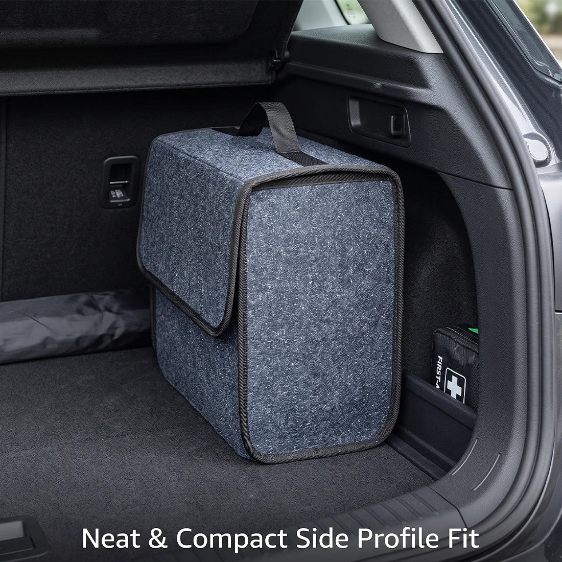 4PCS Car Boot Organiser Felt Storage Box Non-Slip Foldable Trunk Bag UK Stock