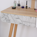 Wooden Nordic Dressing Table Brown/White