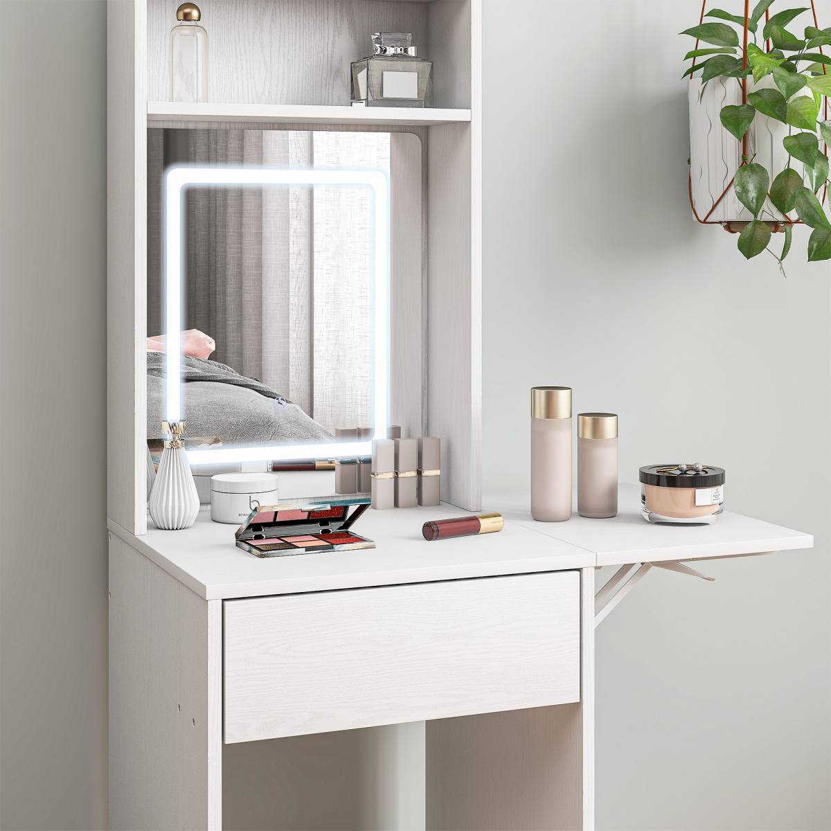 cortex-london-windsor-white-led-dressing-table-mirror-shelves-drawer
