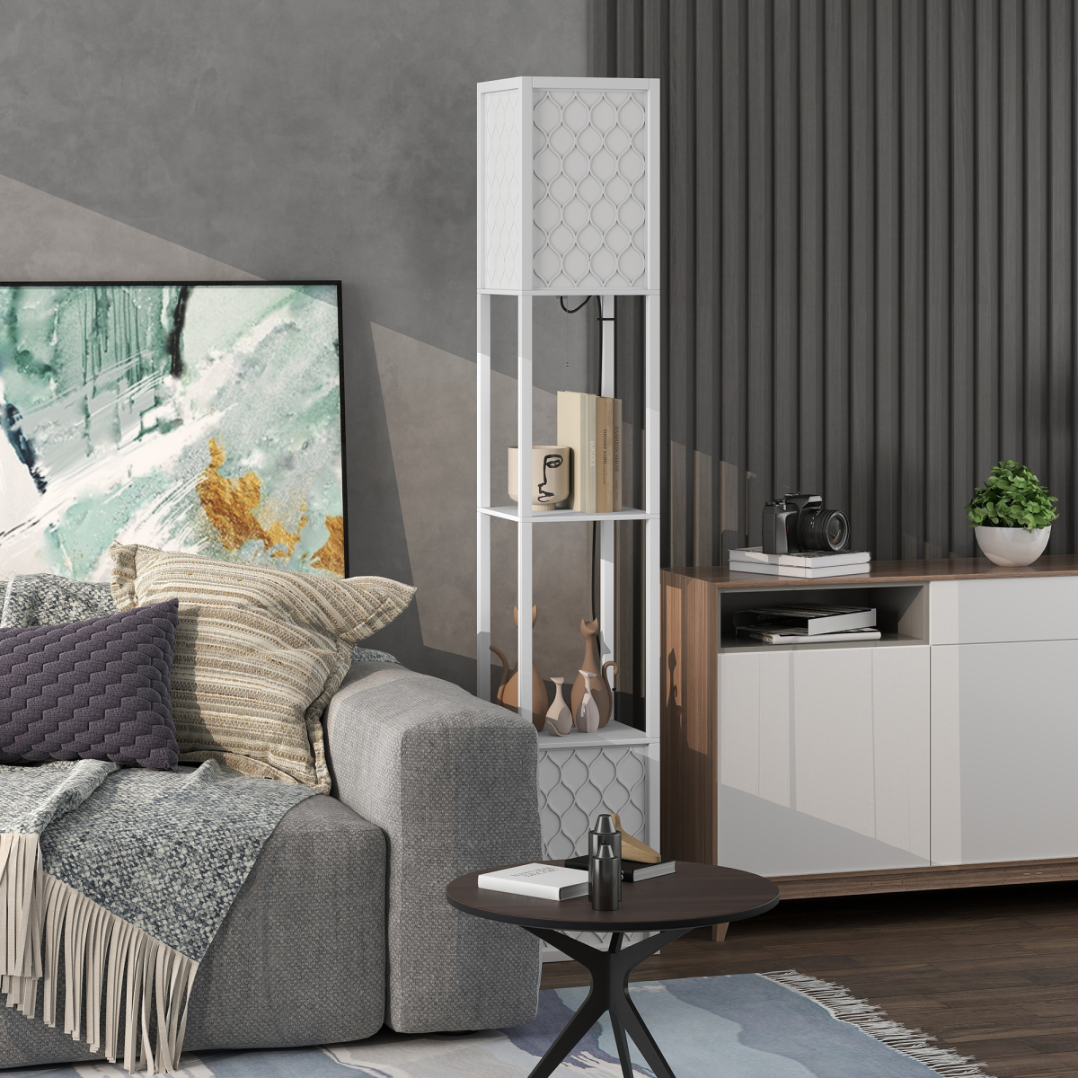 cortex-london-windsor-white-two-light-floor-lamp-with-shelves