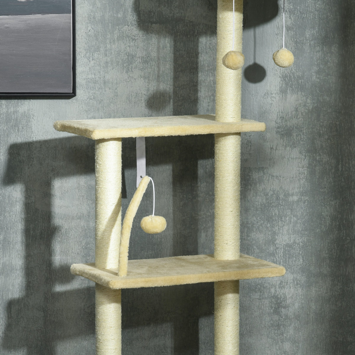 cortex-london-york-six-tier-floor-to-ceiling-cat-tree-beige