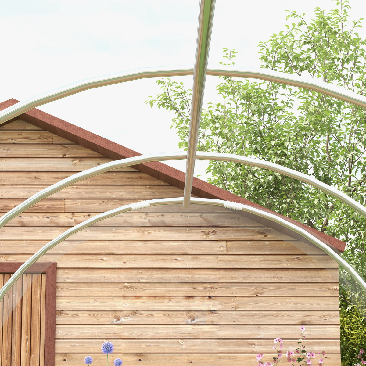 cortex-london-york-3-2-2m-polytunnel-greenhouse-clear-polyethylene-galvanised-steel-frame