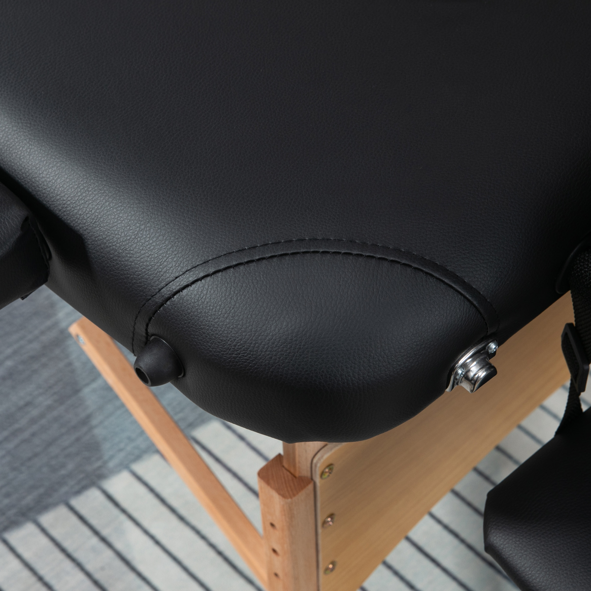 cortex-london-york-two-section-portable-massage-table-black