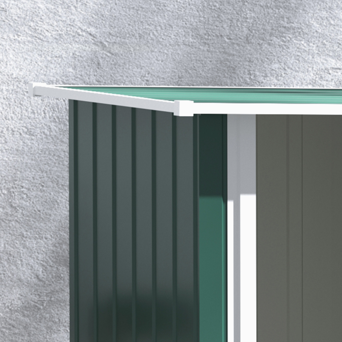 cortex-london-windsor-steel-garden-shed-sloped-roof-green