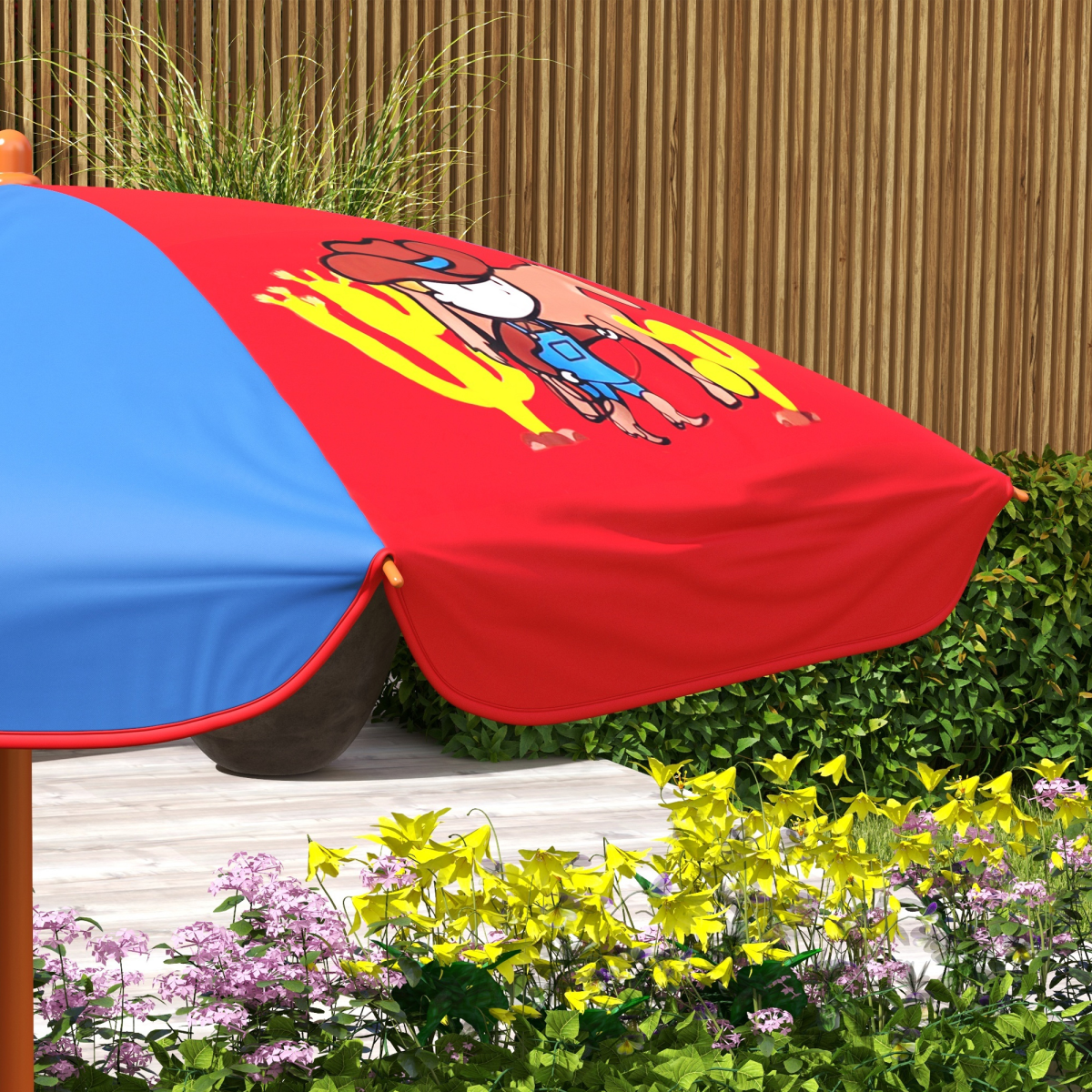 cortex-london-windsor-cowboy-kids-bistro-table-chair-set-adjustable-parasol