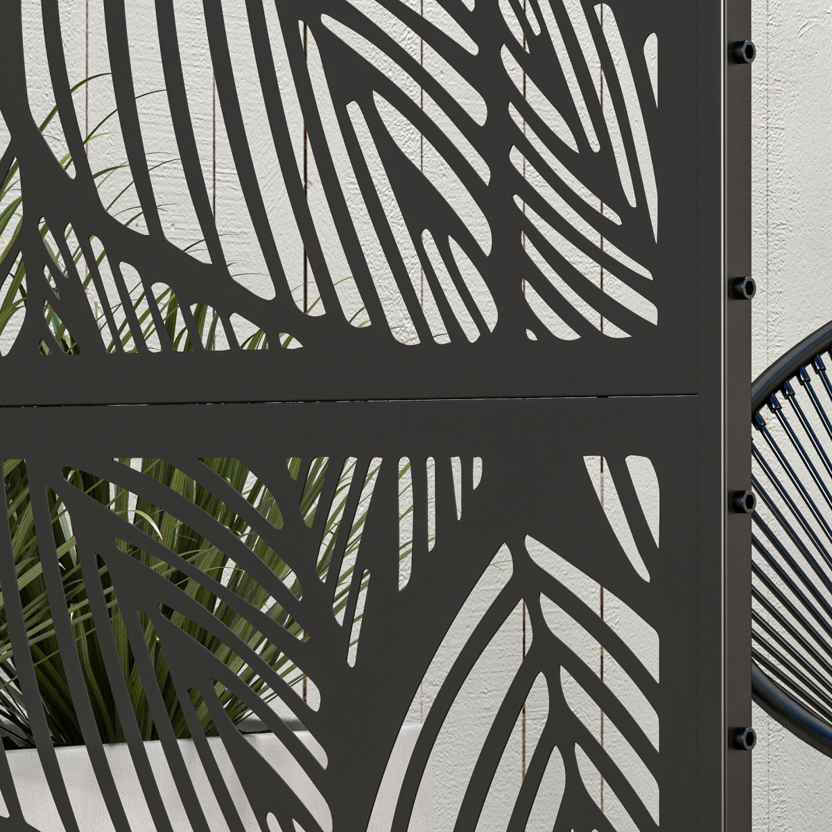 cortex-london-kensington-leaf-steel-outdoor-privacy-screen-panel
