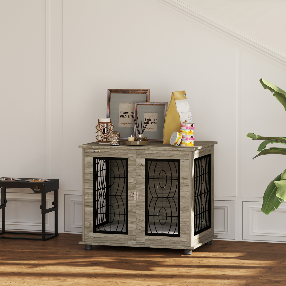 cortex-london-kensington-grey-dog-crate-end-table