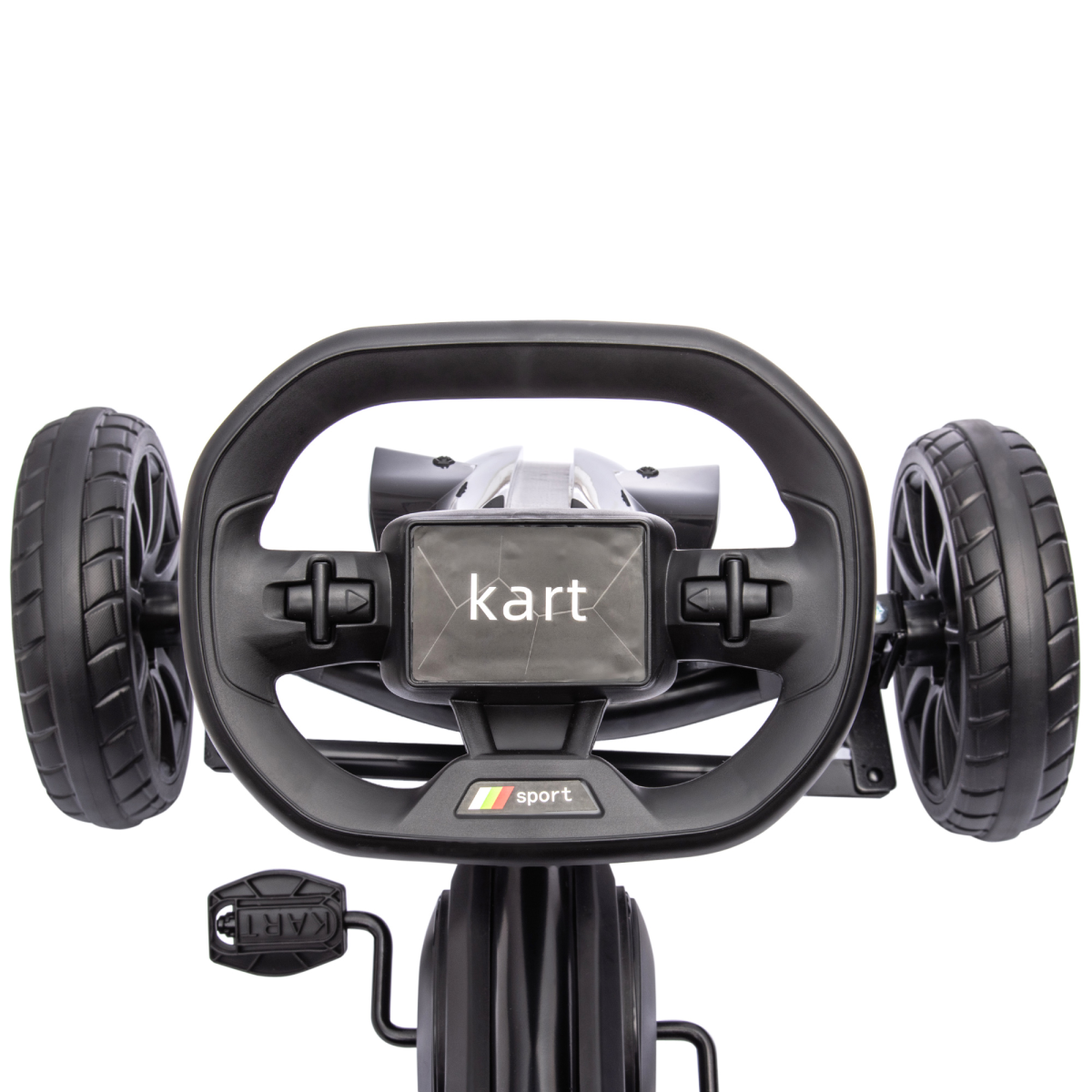 cortex-london-windsor-childrens-pedal-go-kart-black-adjustable-seat-handbrake