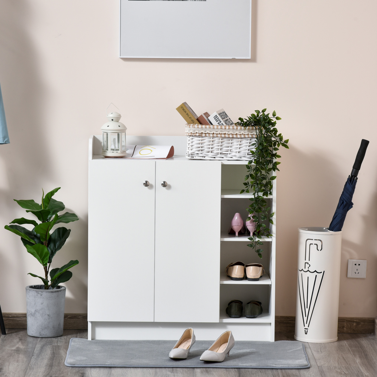 cortex-london-york-white-shoe-storage-cabinet-2-doors-4-shelves