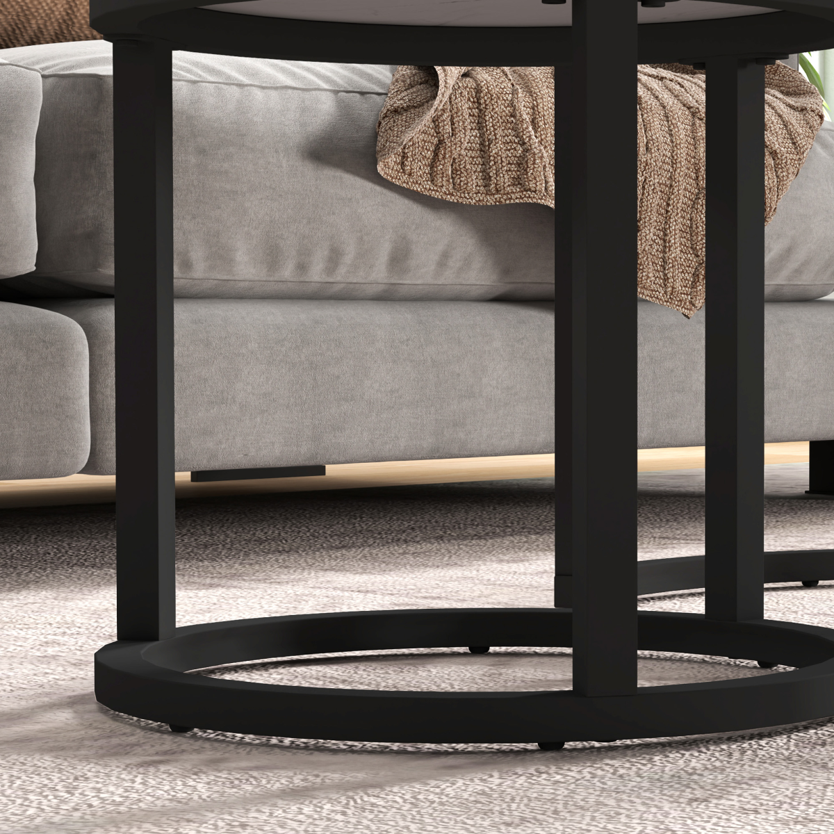 cortex-london-windsor-round-marble-effect-glass-nesting-coffee-table-set-of-2-white-black