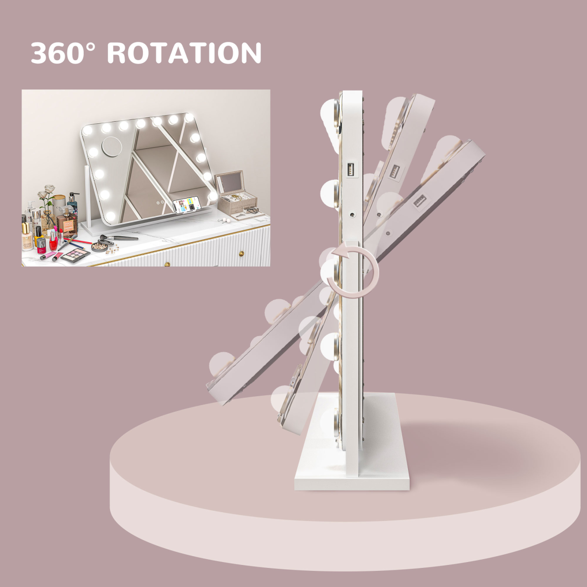 cortex-london-kensington-hollywood-led-makeup-mirror-white-14-led-bulbs-usb-port-10x-magnifying-mirror