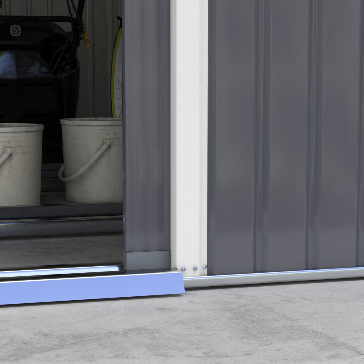 cortex-london-windsor-13-x-11ft-grey-galvanised-steel-garden-shed-foundation-ventilation