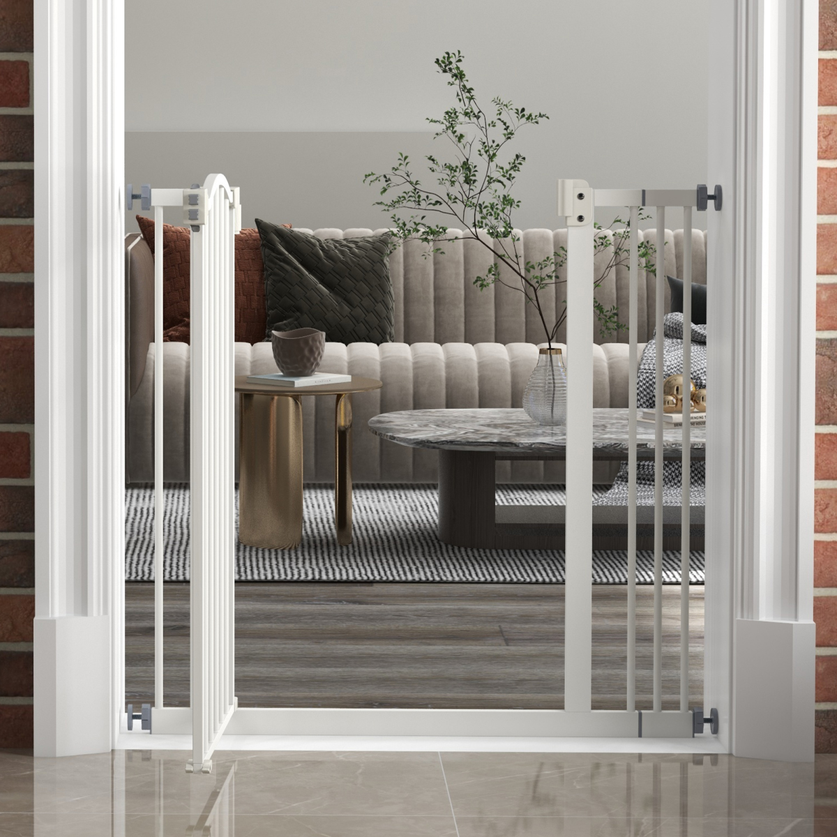 cortex-london-windsor-auto-close-adjustable-metal-pet-gate-white