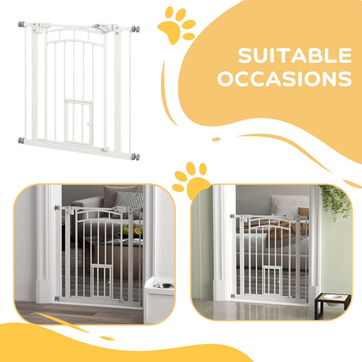 cortex-london-windsor-pressure-fit-dog-gate-cat-door-74-80cm-white