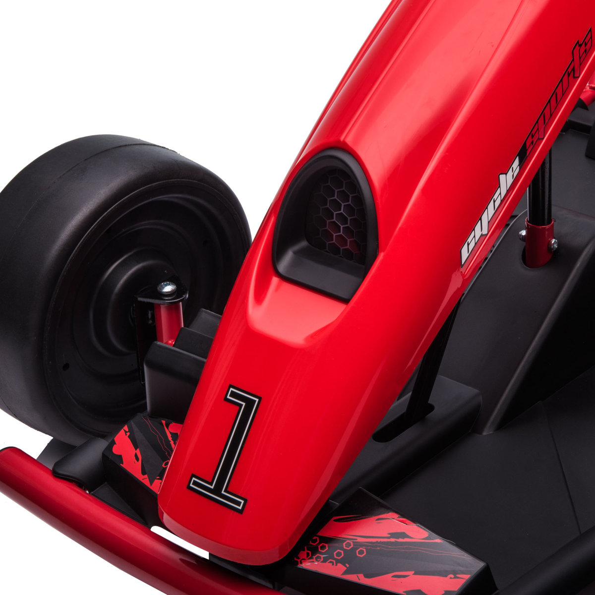 cortex-london-windsor-24v-drift-electric-go-kart-for-kids-red-black