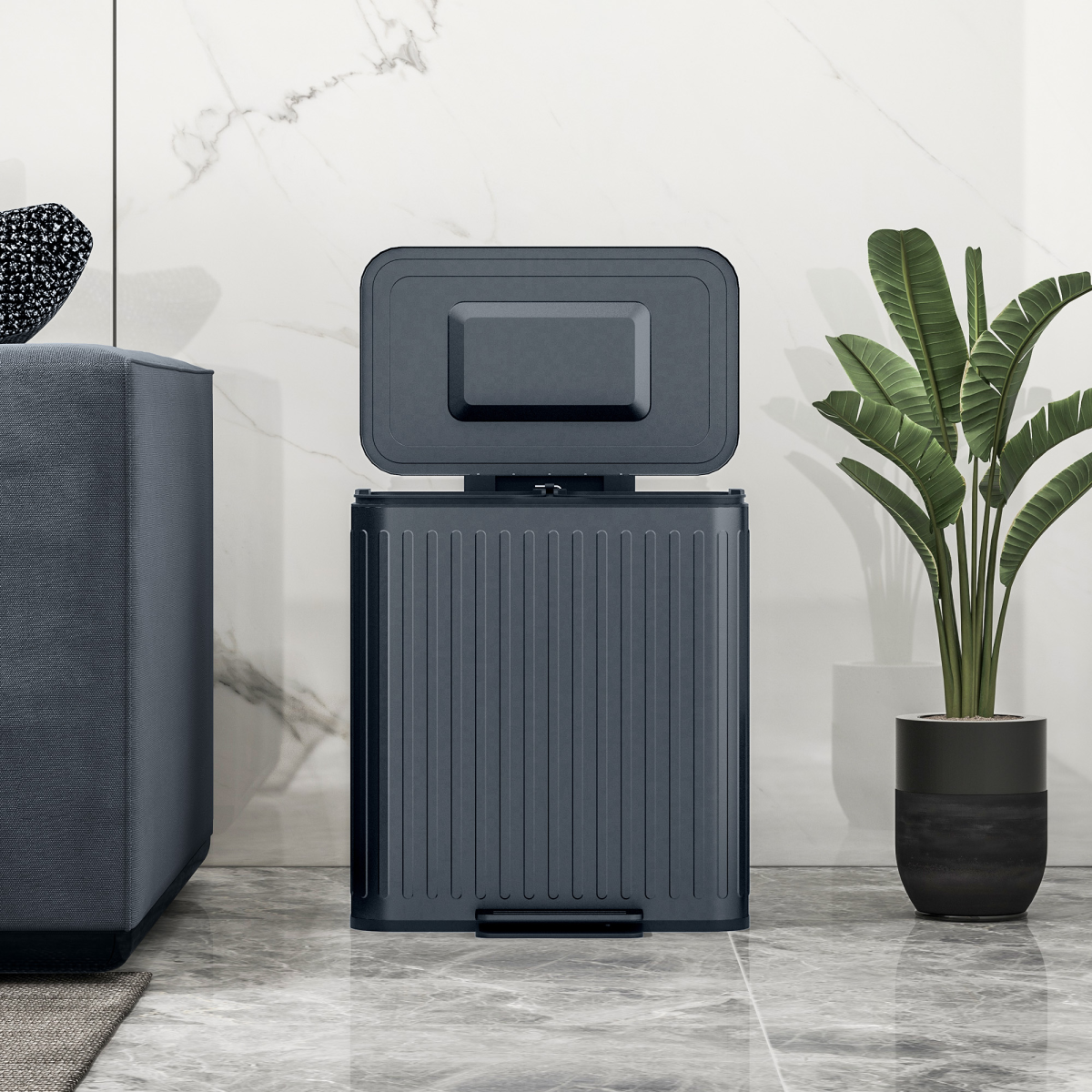 cortex-london-windsor-double-20l-pedal-rubbish-bin-black