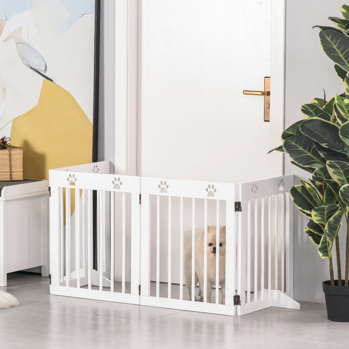 cortex-london-york-folding-wooden-pet-gate-four-panel