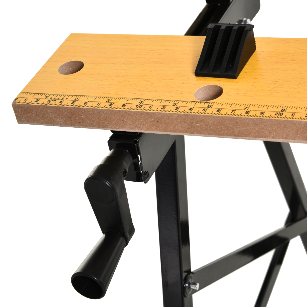 cortex-london-durhand-mdf-top-portable-work-bench-adjustable-clamps-black