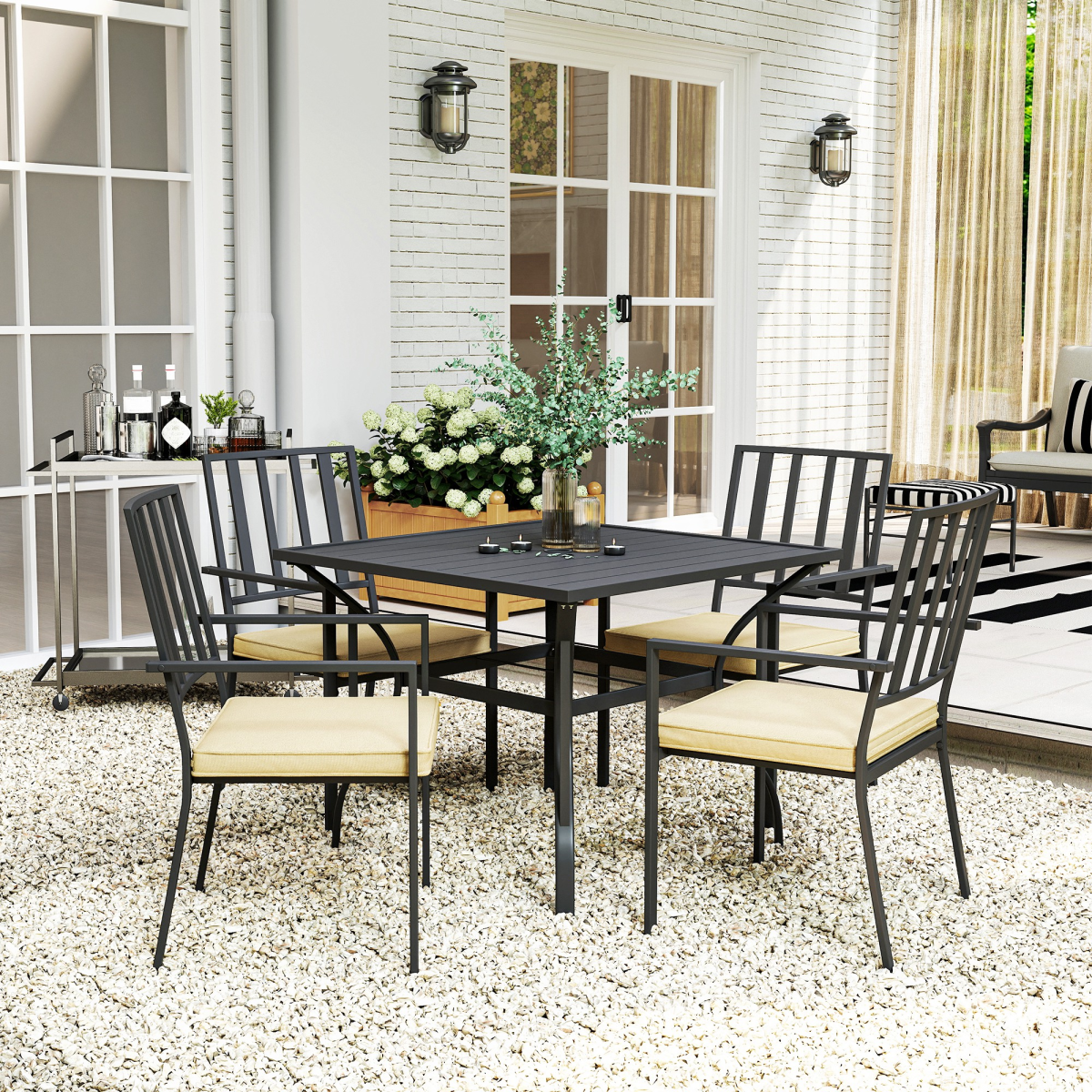 cortex-london-windsor-metal-garden-dining-set-four-stackable-cushioned-chairs