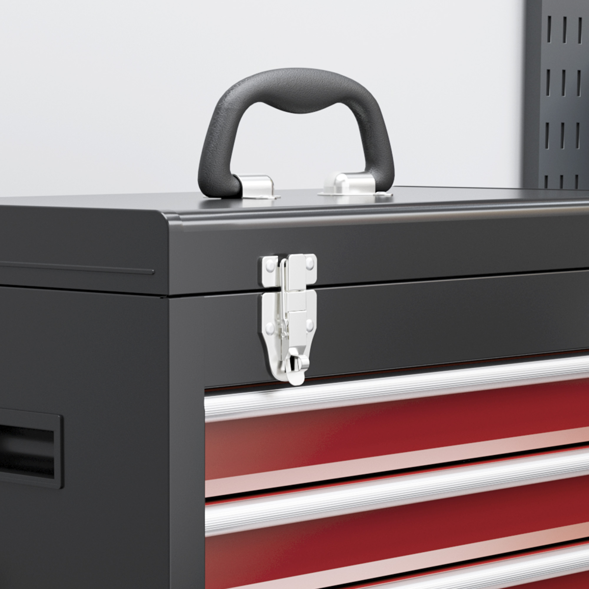 cortex-london-windsor-steel-tool-cabinet-on-wheels-five-drawers-black-red