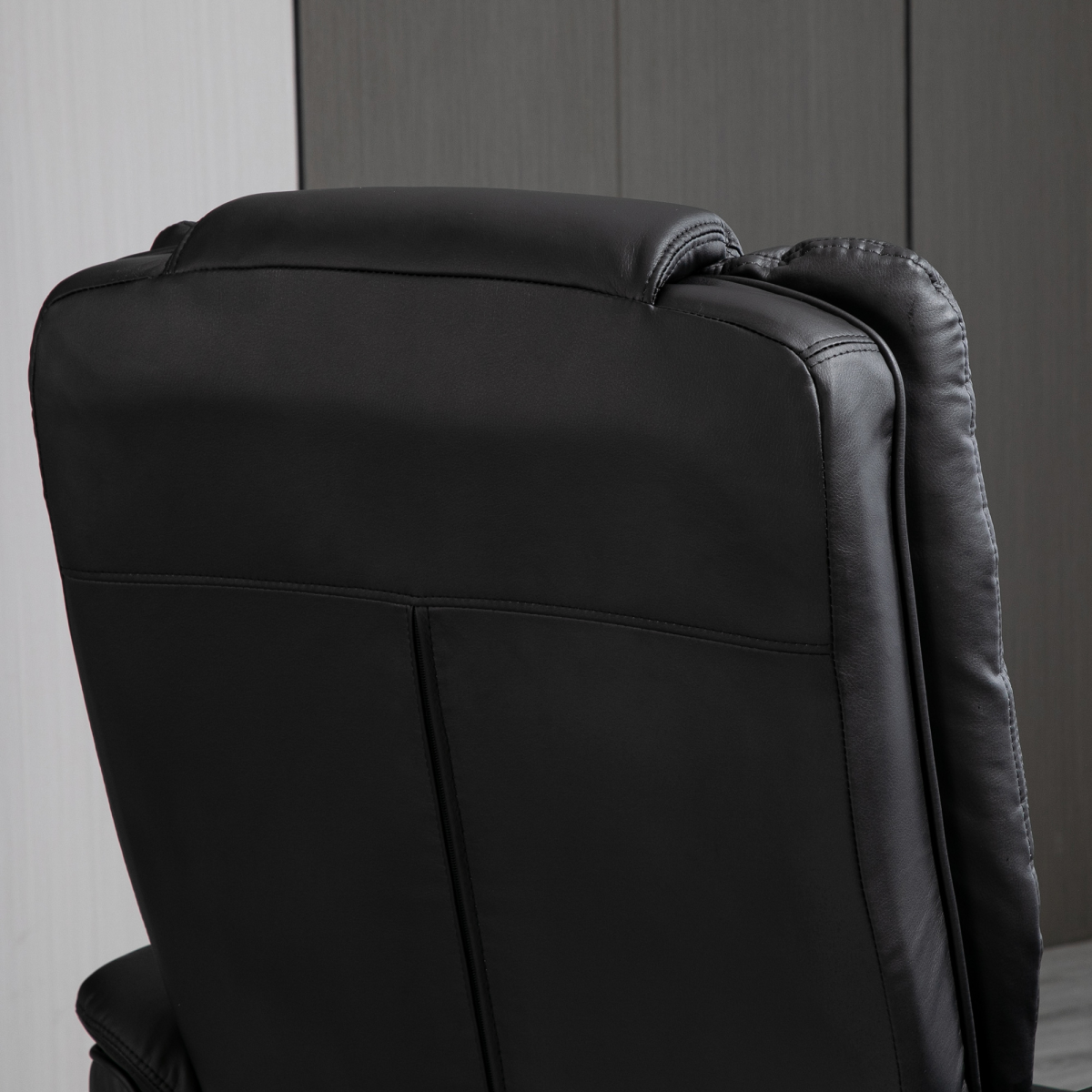 cortex-london-windsor-black-faux-leather-swivel-manual-recliner-footrest-set