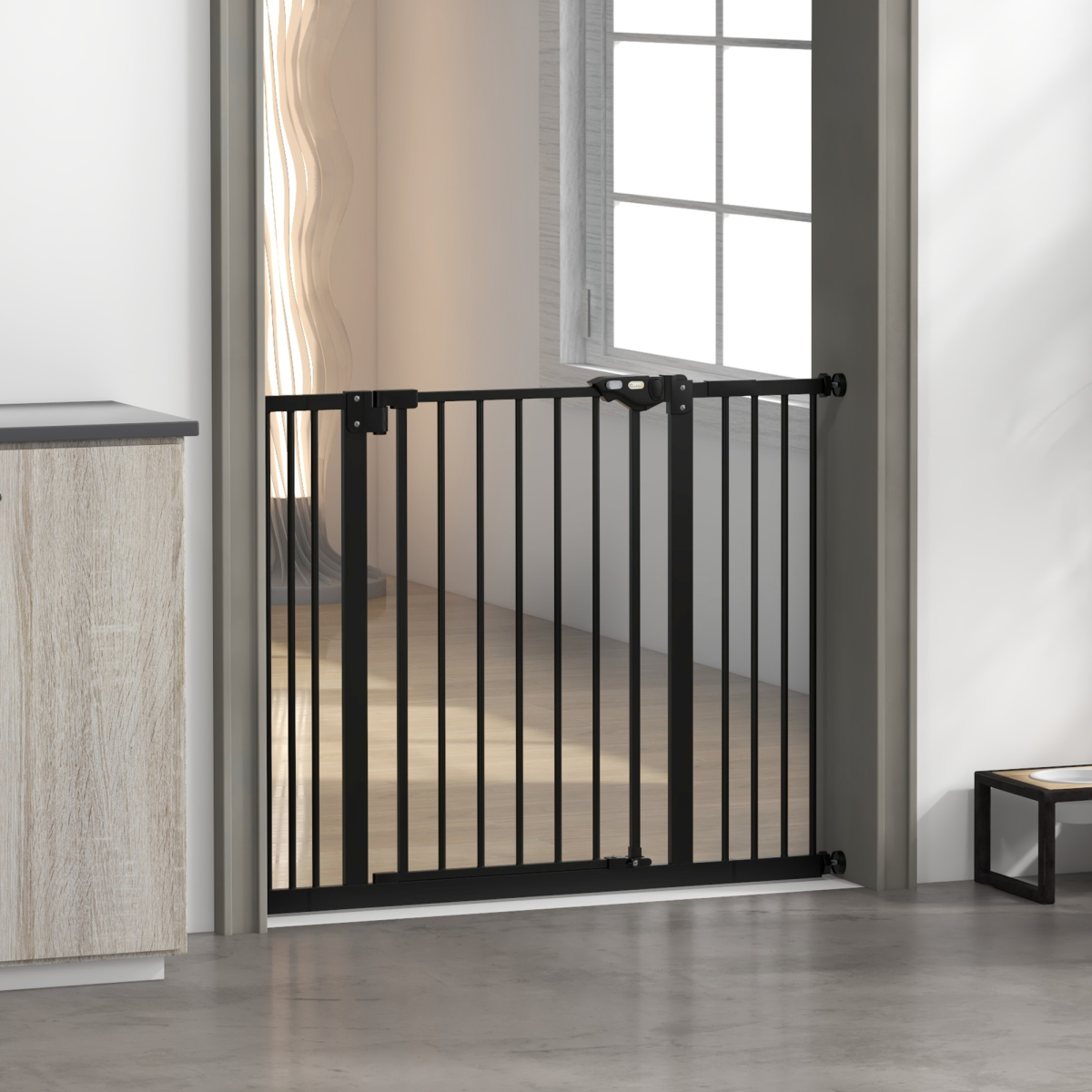 cortex-london-windsor-adjustable-pet-safety-gate-two-extensions-black