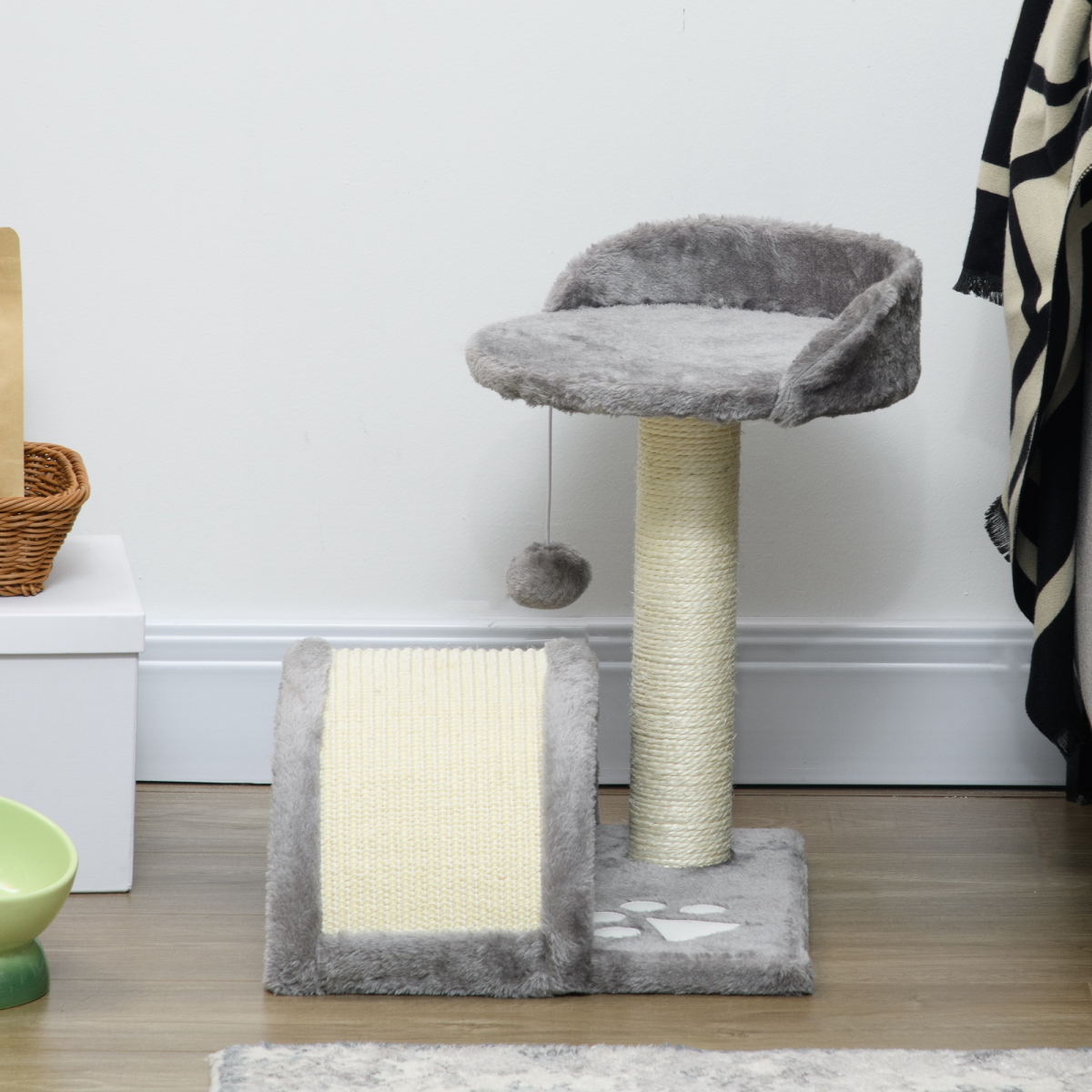 cortex-london-windsor-kitten-cat-tree-scratching-centre-beige-grey-sisal-toy-ball