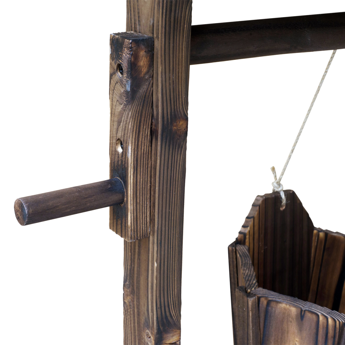 cortex-london-windsor-wishing-well-planter-brown-fir-wood-60lx55wx114h-cm