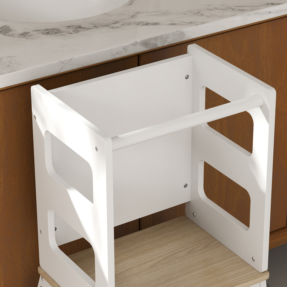cortex-london-windsor-2-in-1-toddler-tower-with-chalkboard-white-natural-wood