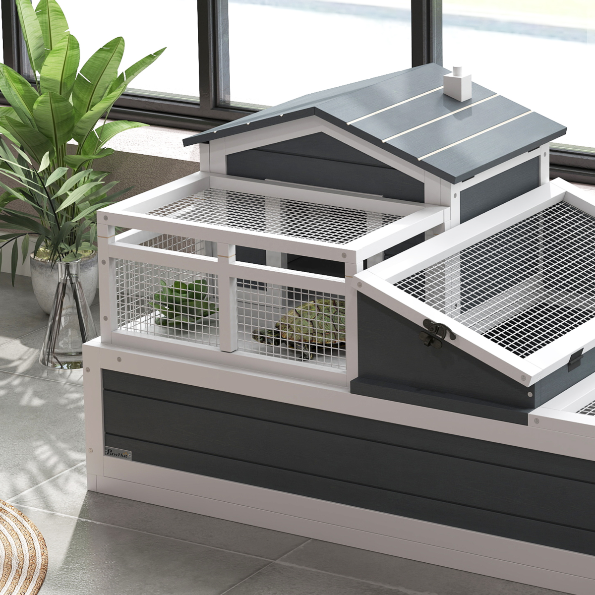 cortex-london-windsor-wooden-tortoise-house-grey-white-balcony-tray