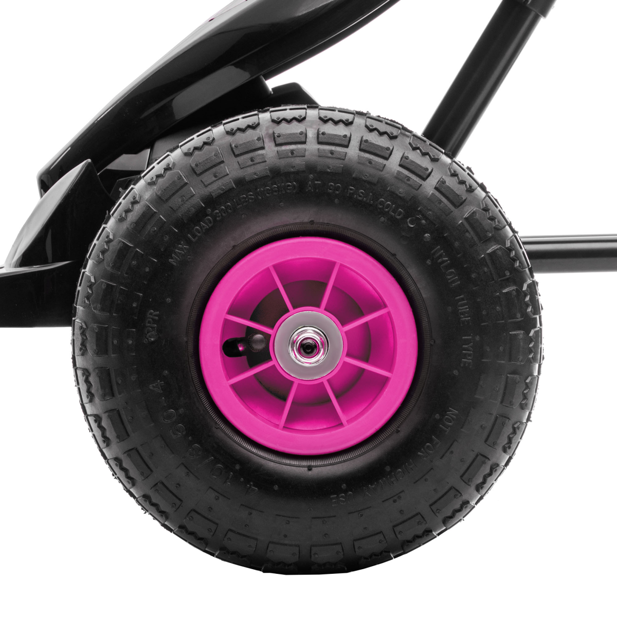 cortex-london-windsor-pink-childrens-pedal-go-kart-adjustable-seat-rubber-wheels-brake