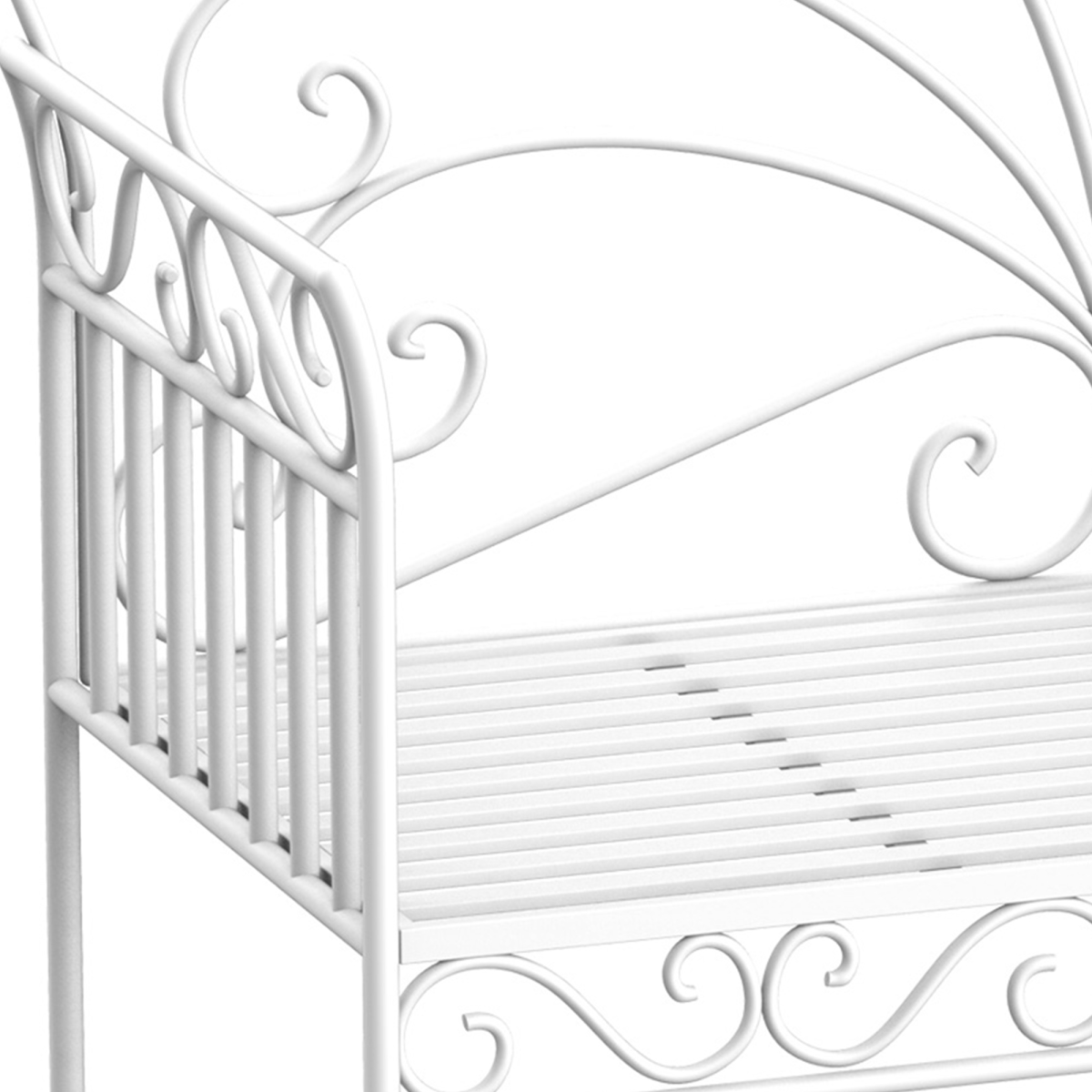 cortex-london-york-white-metal-two-seater-garden-bench-with-backrest
