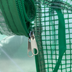 4.47 x 3 x 2m Walk-in Polytunnel Tent,  PE Cover, ZipDoor 6Windows, Green