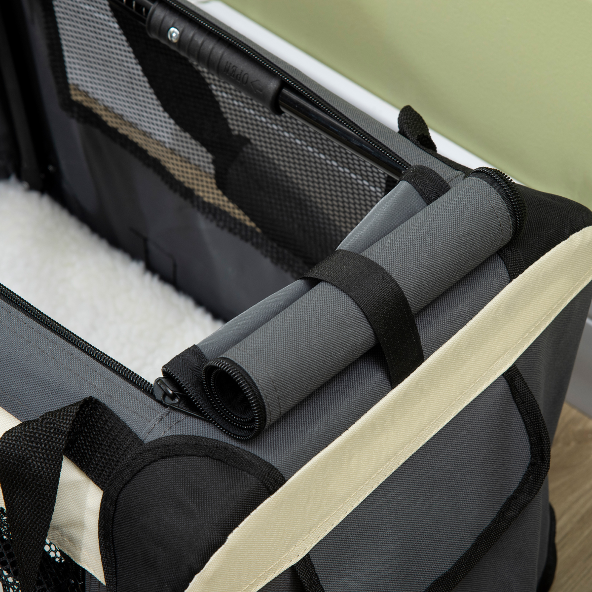 cortex-london-windsor-51cm-foldable-pet-carrier-grey-pawhut