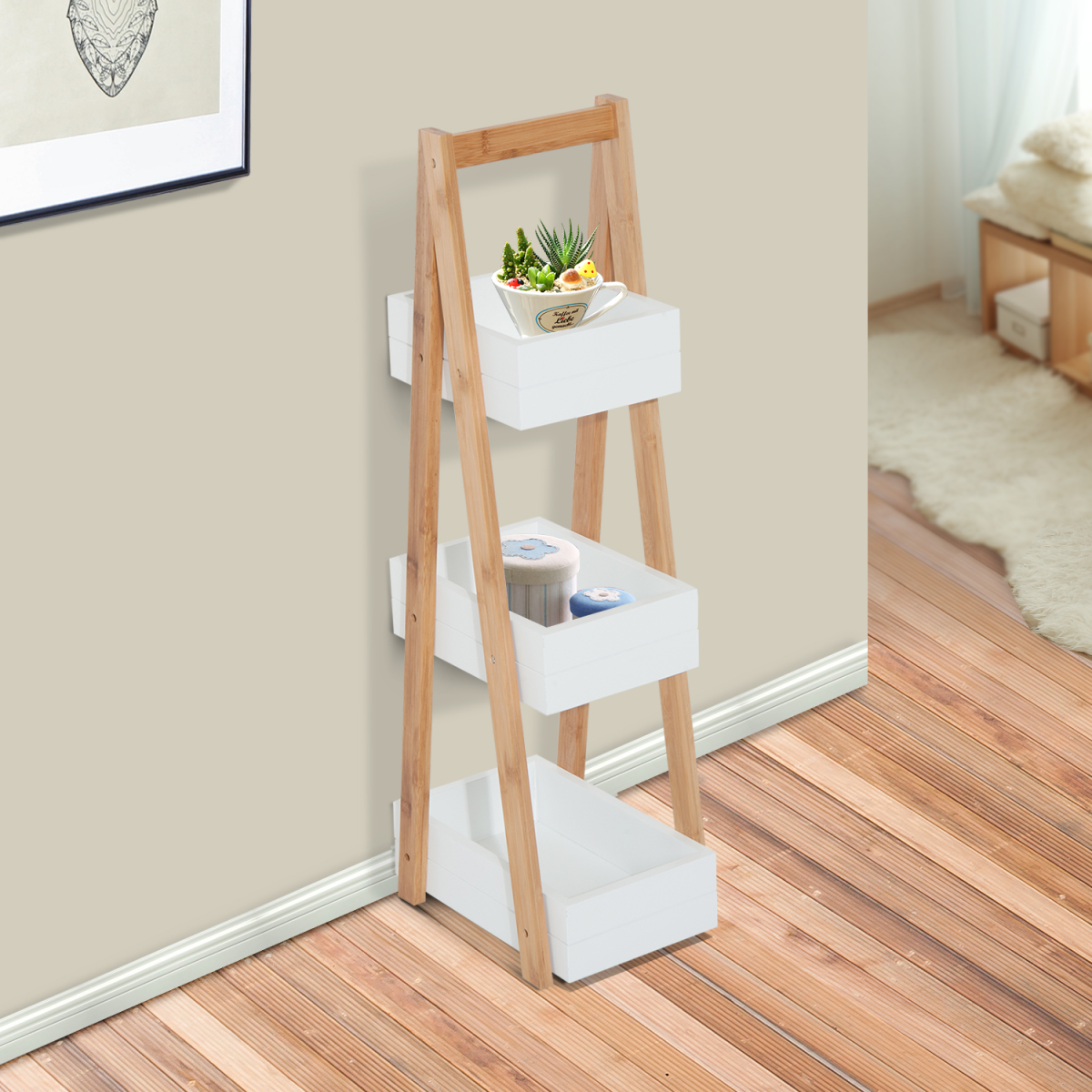 cortex-london-windsor-bamboo-three-tier-a-shape-bathroom-rack