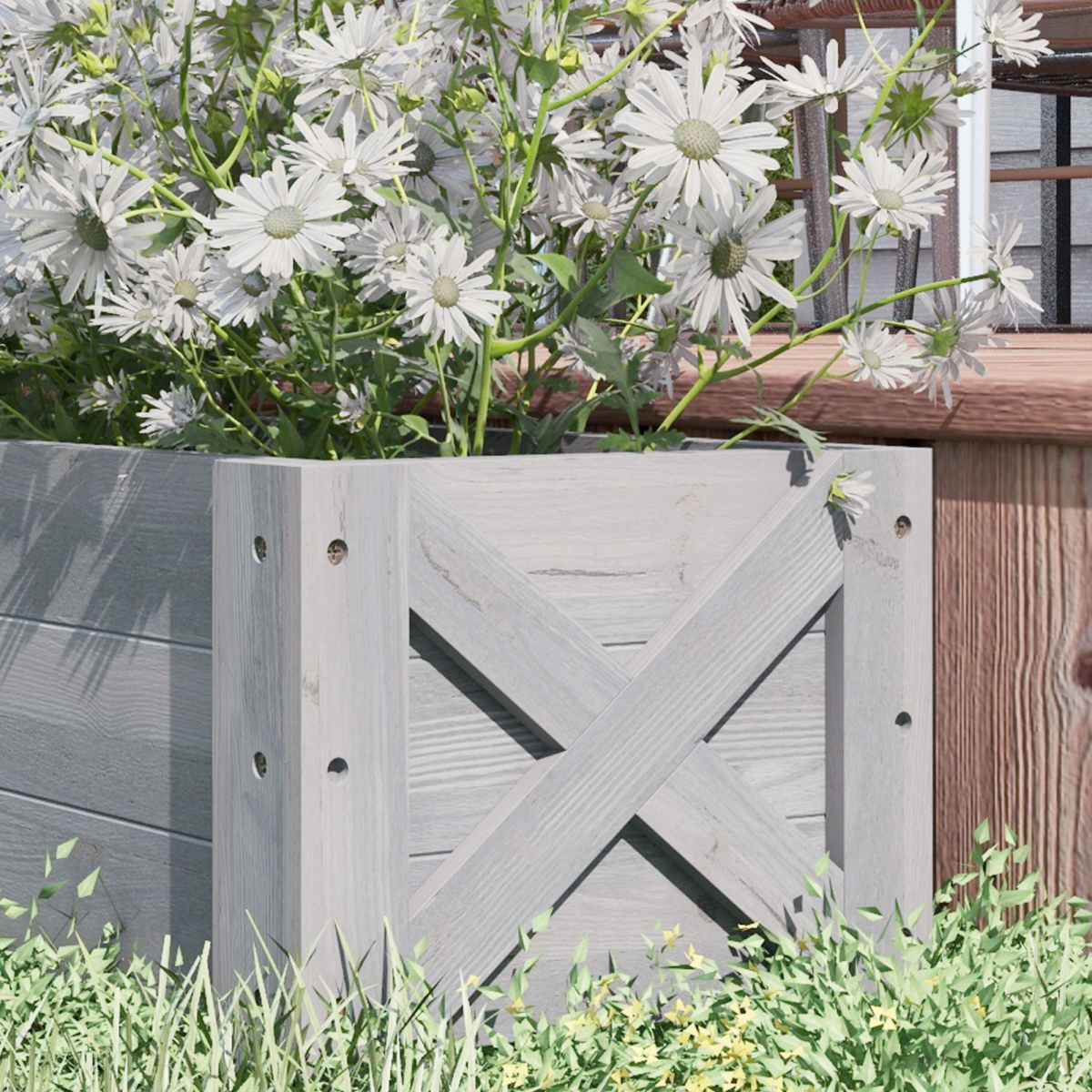 cortex-london-kensington-grey-wooden-raised-garden-planter-fir-wood-100cm