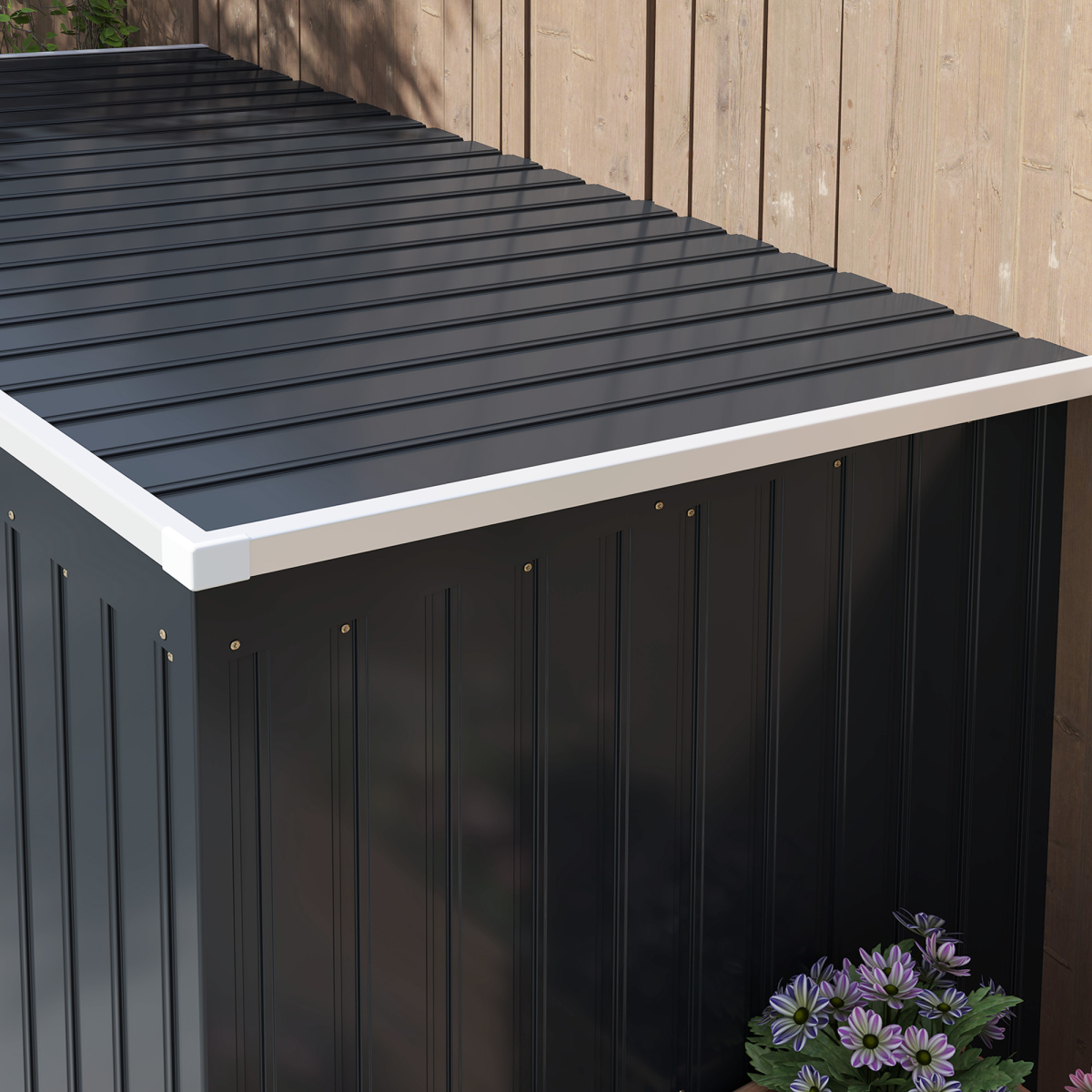 cortex-london-windsor-7-x-4ft-metal-garden-storage-shed-double-door-dark-grey