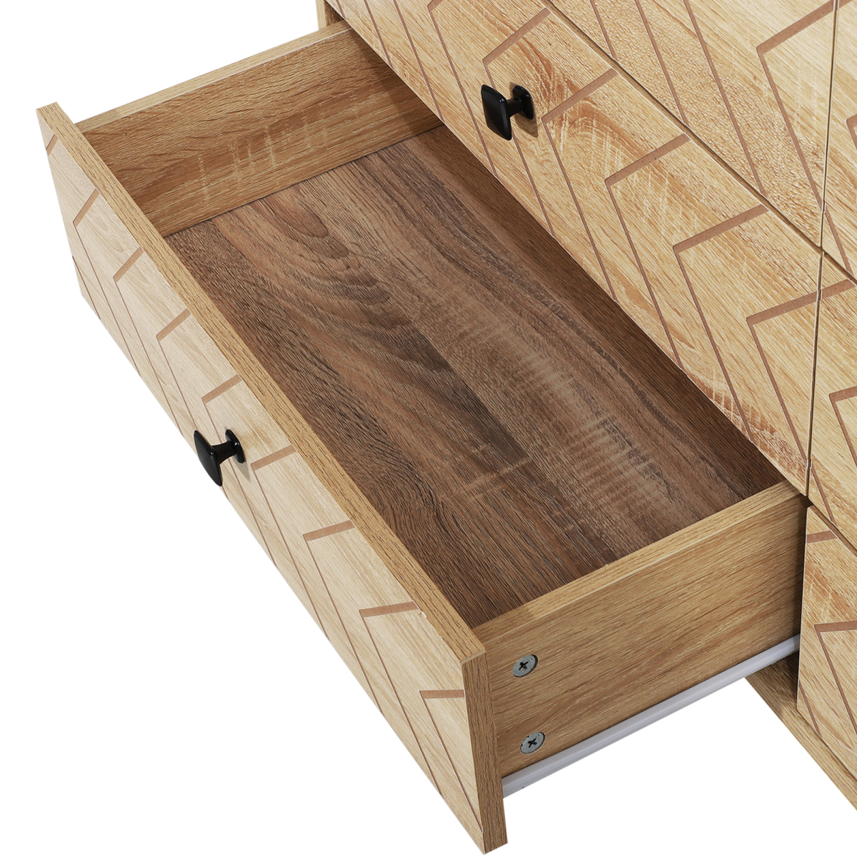 cortex-london-windsor-zig-zag-six-drawer-storage-cabinet-black-handles-metal-base