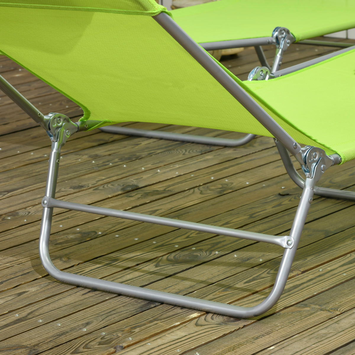 cortex-london-brighton-green-folding-sun-loungers-set-of-2-adjustable-backrest-pillow