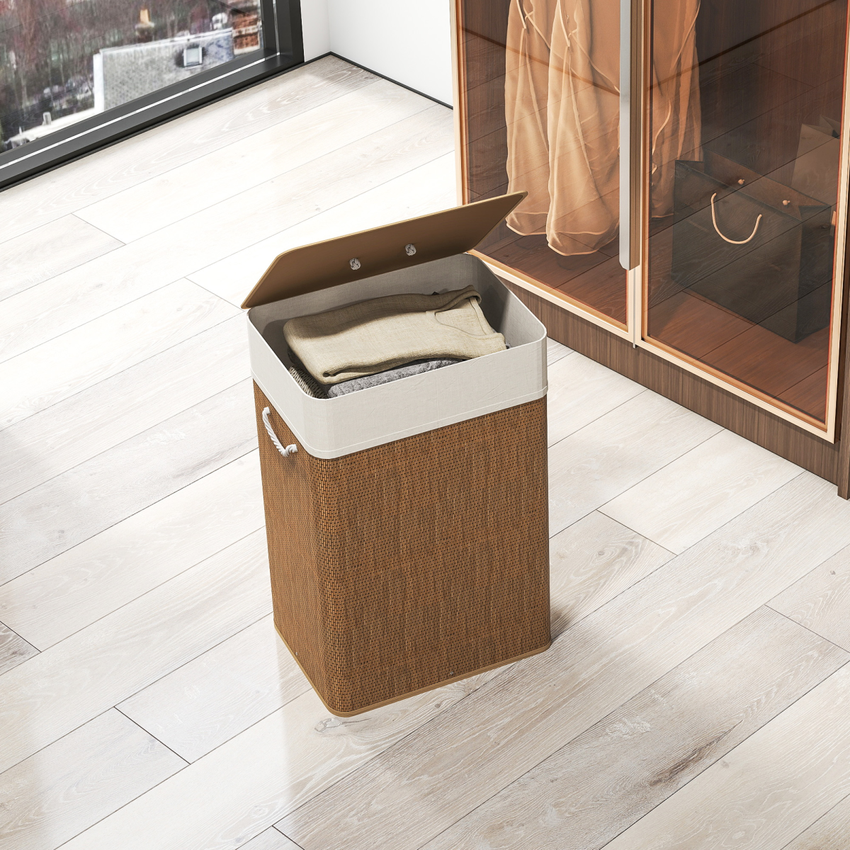 cortex-london-windsor-bamboo-laundry-hamper-72l-brown-removable-washable-liner