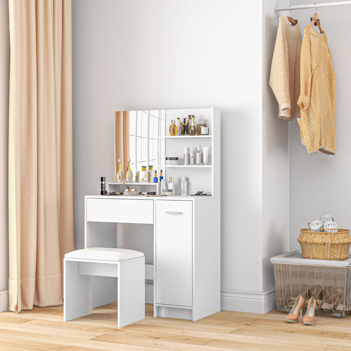 cortex-london-windsor-white-dressing-table-set-mirror-stool