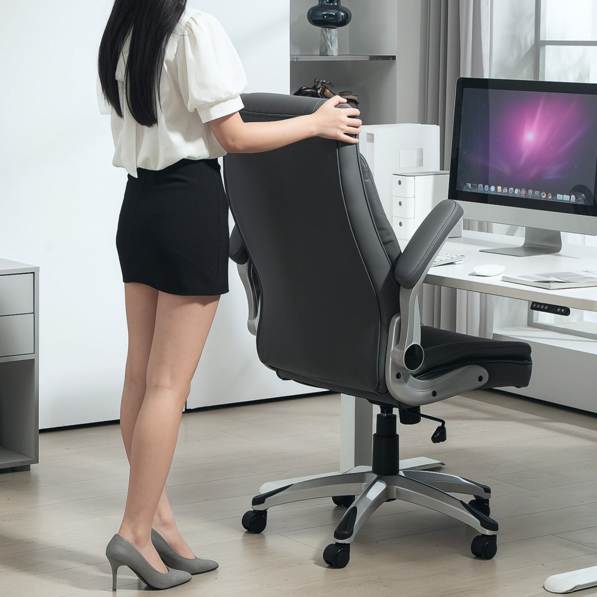 cortex-london-vinsetto-york-executive-office-chair-dark-grey-faux-leather