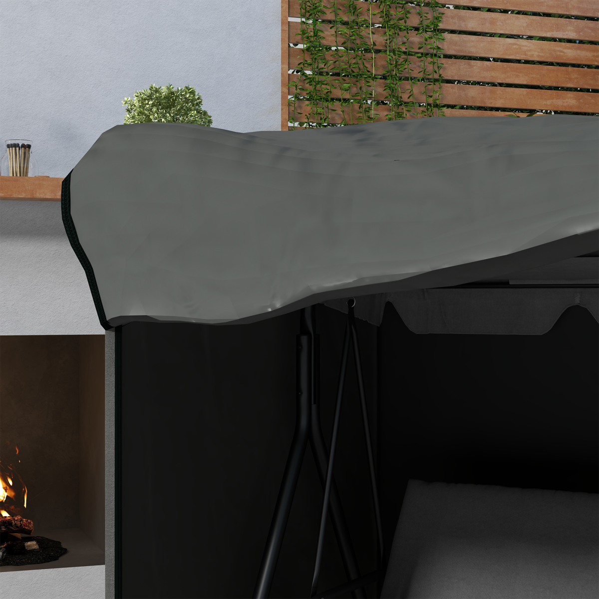 cortex-london-windsor-garden-swing-chair-cover-dark-grey-outsunny-oxford-fabric