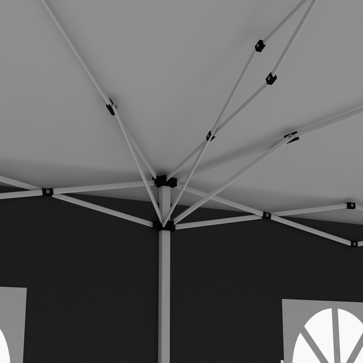 cortex-london-windsor-3-x-6m-adjustable-pop-up-gazebo-black-sidewalls