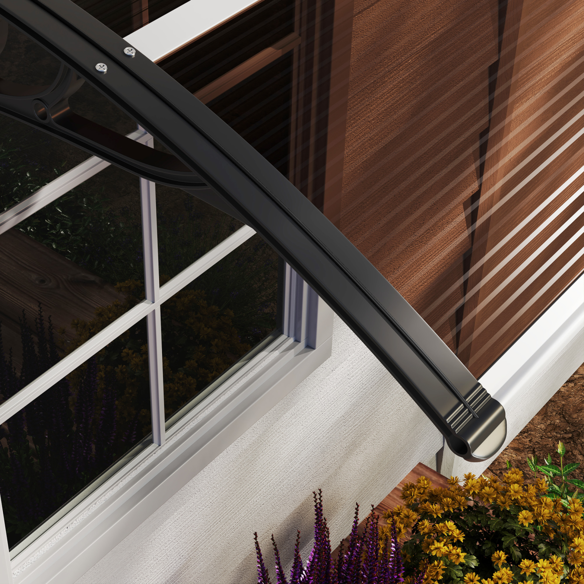 cortex-london-bath-outsunny-curved-polycarbonate-door-window-canopy-brown